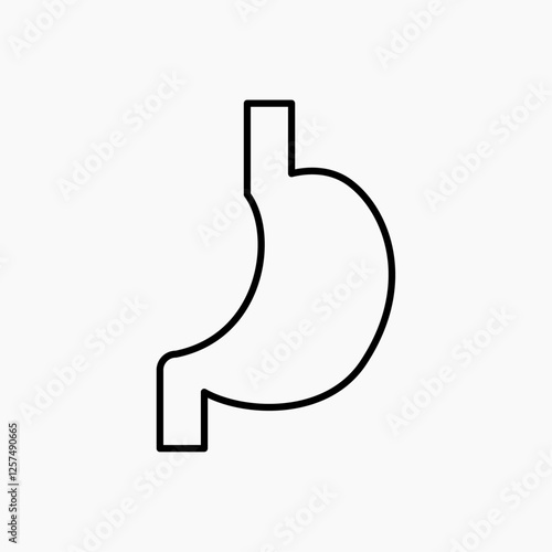 Stomach icon. simple vector icon