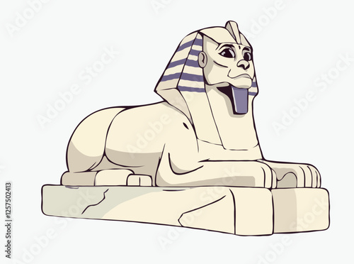 Avant-Garde Sphinx Monument in Abstract Form