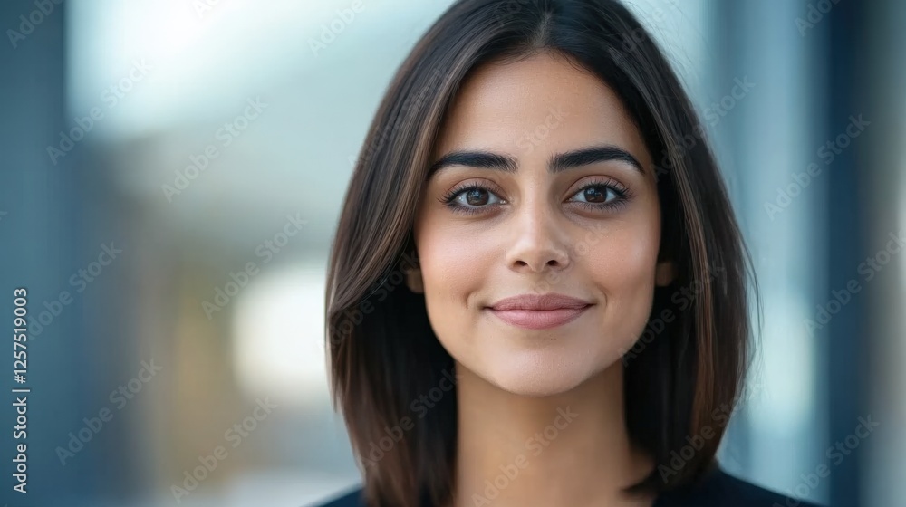 businesswoman portrait smiling in an office setting businesswoman portrait smiling in an office setting