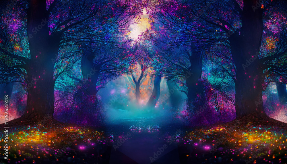 Fototapeta premium 幻想的な森