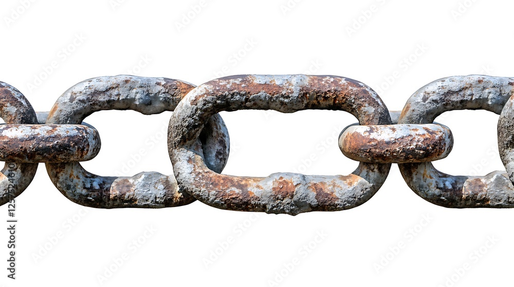 rusty chain isolated on white rusty chain isolated on white