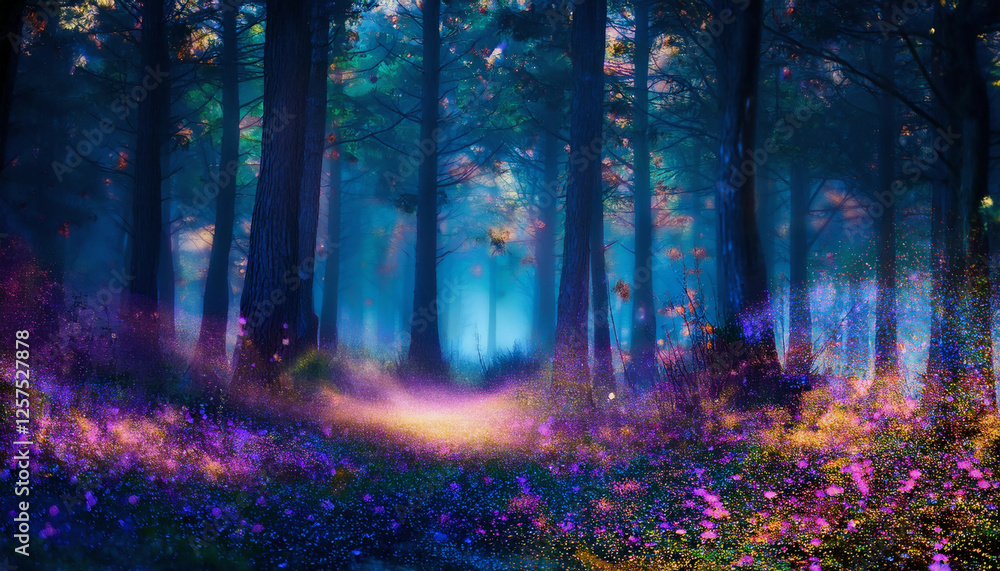 Fototapeta premium 幻想的な森
