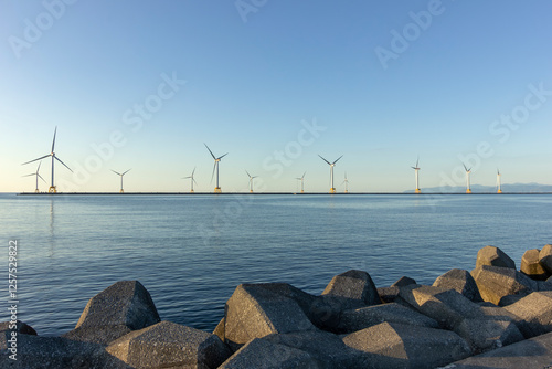 洋上風力発電、石狩浜