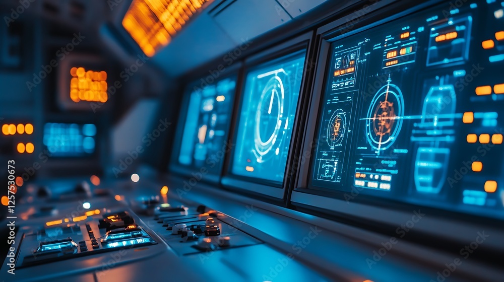 Obraz premium control panel of a computer