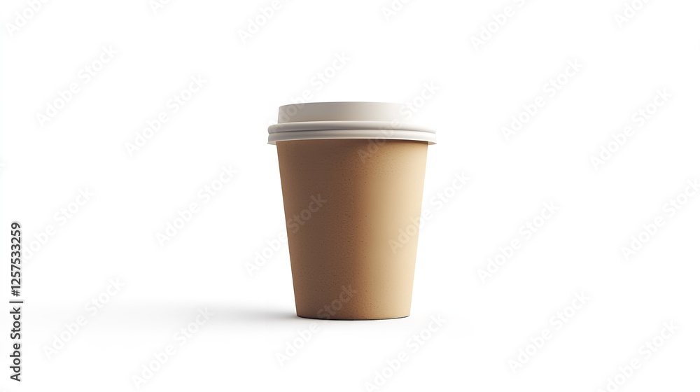 Light Pink Ceramic Mug on a white Background. Mockup Template with Copy Space Light Pink Ceramic Mug on a white Background. Mockup Template with Copy Space