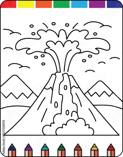 Hurricane Storms and Strong Winds Fun Coloring Page for Natural Disaster Awareness, Wildfires in Nature A Detailed Coloring Page for Kids and Adults