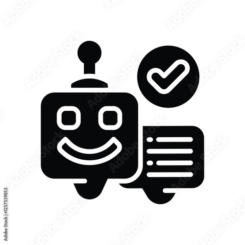 chat box glyph icon. vector icon for your website, mobile, presentation, and logo design.