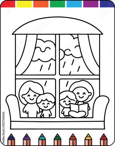 Hurricane Storms and Strong Winds Fun Coloring Page for Natural Disaster Awareness, Wildfires in Nature A Detailed Coloring Page for Kids and Adults
