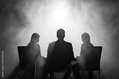 business meeting in a smoky environment