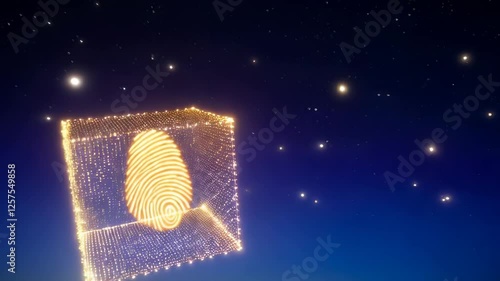 Fingerprint Display in Starry Night