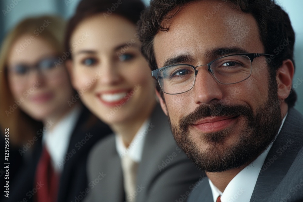 business Team Smiling in a Meeting