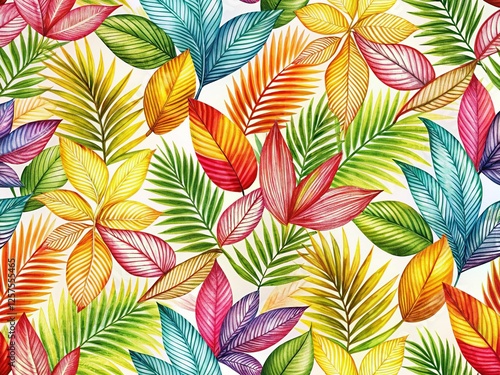 Wallpaper Mural Silhouette Botanical Crosshatch: Textured Plant Leaves & Stems Torontodigital.ca