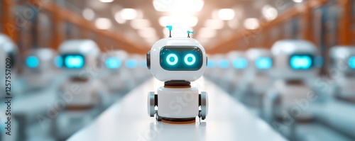 Wallpaper Mural Ultra-fast logistics hub where robotic packaging lines operate autonomously Torontodigital.ca