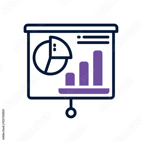 presentation dual tone icon. vector icon for your website, mobile, presentation, and logo design.