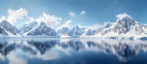 Wallpaper Mural Antarctic Mountains Reflecting on Calm Water Torontodigital.ca