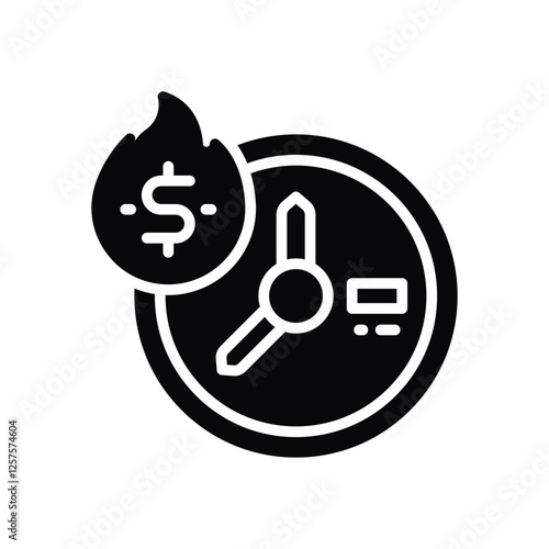 deadline solid icon. vector icon for your website, mobile, presentation, and logo design.