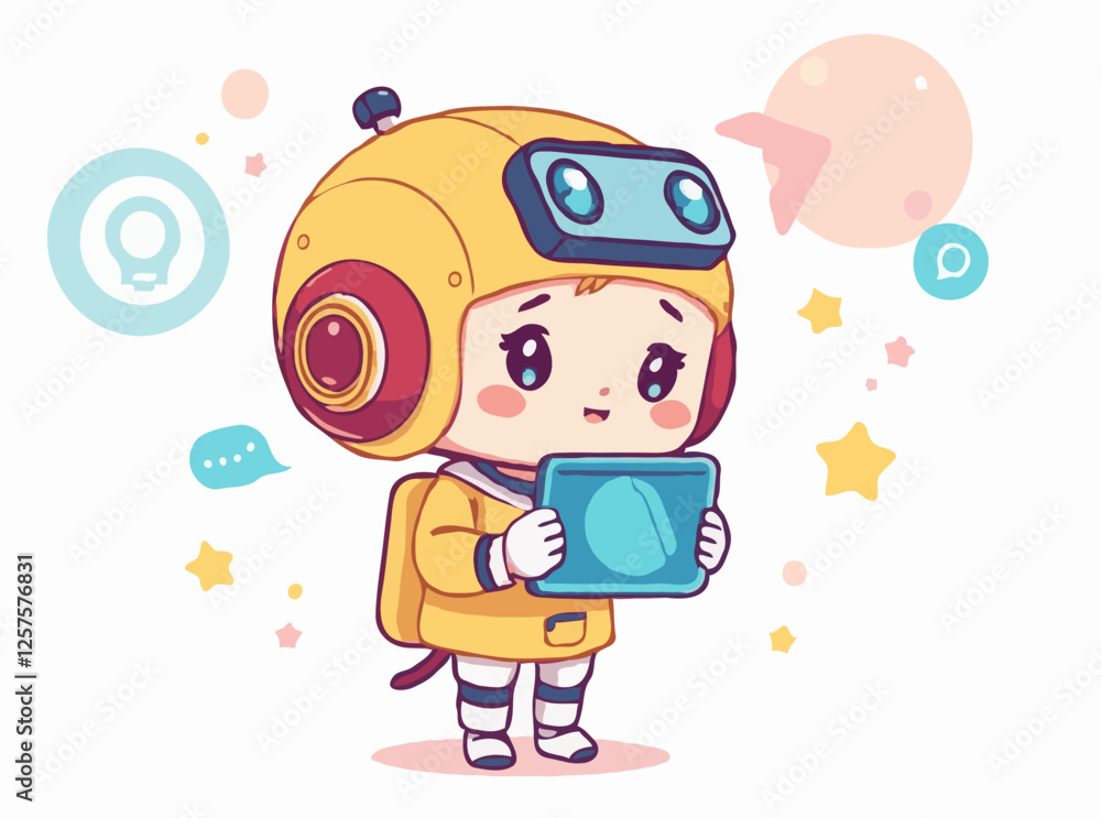 Future of Education Technology: AI Vector Design Future of Education Technology: AI Vector Design