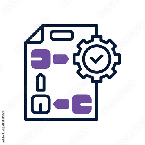 project management dual tone icon. vector icon for your website, mobile, presentation, and logo design.