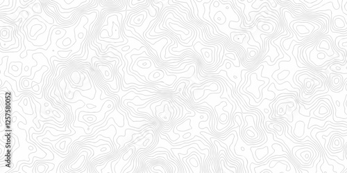 Contour abstract map relief land outline. Topographic map patterns. White wave paper curved reliefs abstract background. Background of the topography map. Abstract pattern with lines.	
