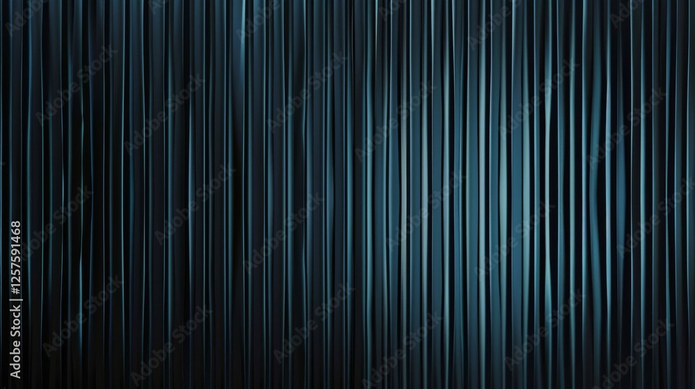 Fototapeta premium blue background with parallel lines. Banner template with white space in the center for text. Perfect for abstract minimalist wallpaper and modern digital media.