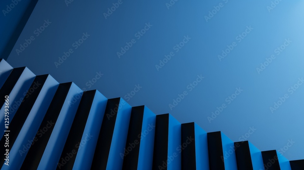 Obraz premium Minimalist dark parallel rectangles wallpaper with copy space. Design template with white center text area. Ideal for banners.