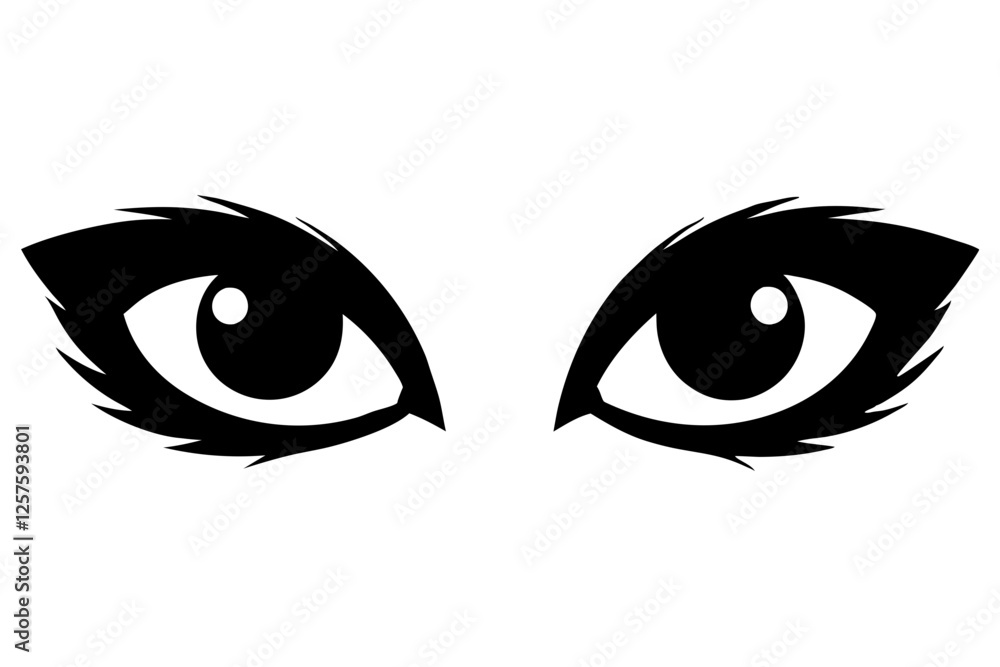 Eyes Vector Illustration - Isolated Eyes Design in SVG, EPS, PNG, AI & Silhouette Files Eyes Vector Illustration - Isolated Eyes Design in SVG, EPS, PNG, AI & Silhouette Files