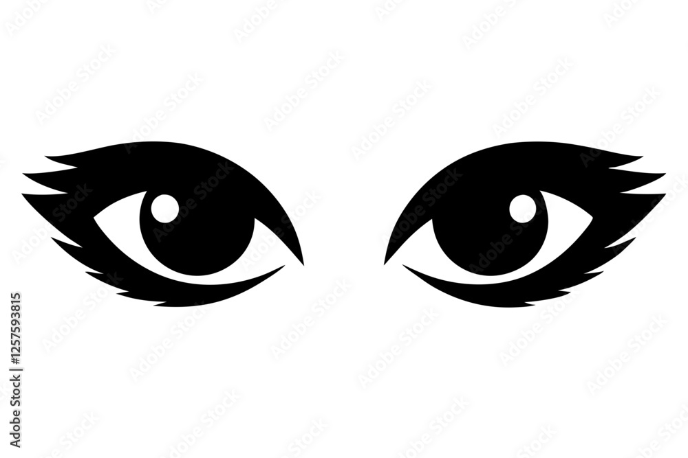 Eyes Vector Illustration - Isolated Eyes Design in SVG, EPS, PNG, AI & Silhouette Files Eyes Vector Illustration - Isolated Eyes Design in SVG, EPS, PNG, AI & Silhouette Files