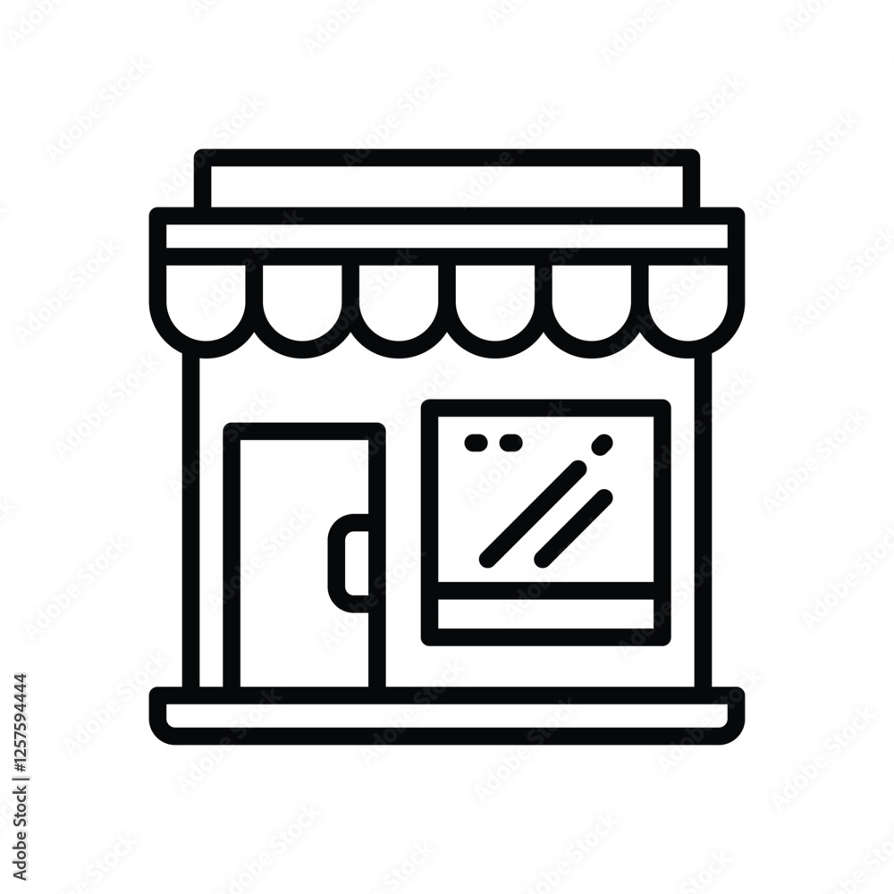 shop line icon. vector icon for your website, mobile, presentation, and logo design. shop line icon. vector icon for your website, mobile, presentation, and logo design.