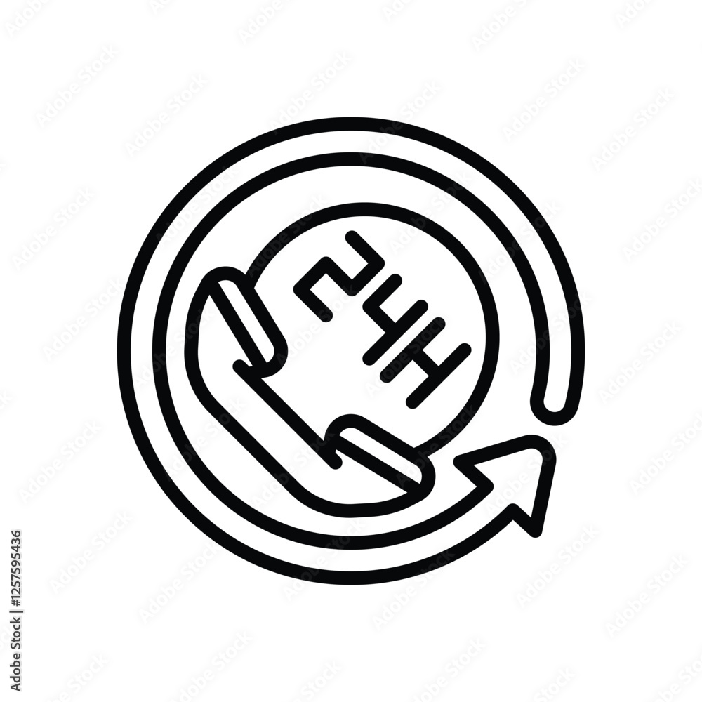 daily service line icon. vector icon for your website, mobile, presentation, and logo design. daily service line icon. vector icon for your website, mobile, presentation, and logo design.
