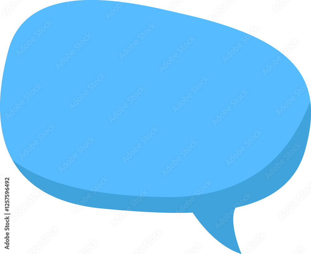 Blue Dialogue Speech Bubble Blue Dialogue Speech Bubble