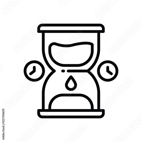 hourglass line icon. vector icon for your website, mobile, presentation, and logo design.