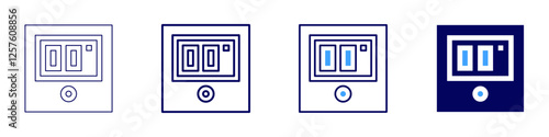 Smart home compatibility icon in 4 different styles. Thin Line, Line, Bold Line, Duotone. Duotone style. Editable stroke