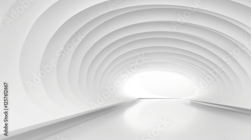 Fototapeta Naklejka Na Ścianę i Meble -  Free abstract white background minimal futuristic architectural space wallpaper