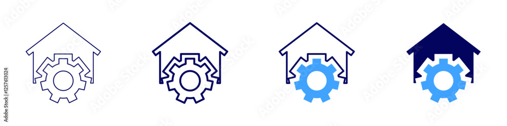 Smart lighting network icon in 4 different styles. Thin Line, Line, Bold Line, Duotone. Duotone style. Editable stroke Smart lighting network icon in 4 different styles. Thin Line, Line, Bold Line, Duotone. Duotone style. Editable stroke