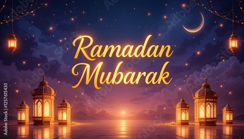 Wallpaper Mural Ramadan Mubarak Wishes/Greetings Torontodigital.ca