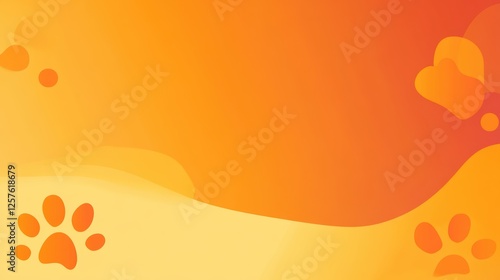 clean and bright modern corporate presentation abstract background with a dog on the corner 