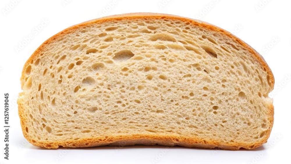 Slice of Bread on White Background Slice of Bread on White Background