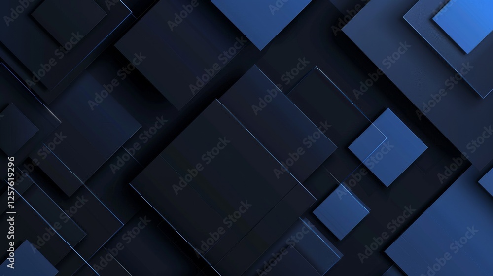 Abstract minimalist wallpaper with sharp squares and rectangles on blue background. Banner template with white center text area. Ideal for modern designs. Abstract minimalist wallpaper with sharp squares and rectangles on blue background. Banner template with white center text area. Ideal for modern designs.