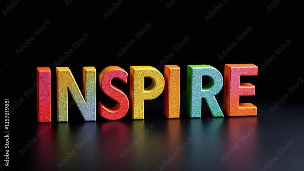 Obraz premium Colorful textured 3D 