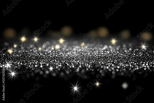 Black Glitter Background