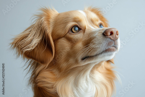 Dog On White Background
