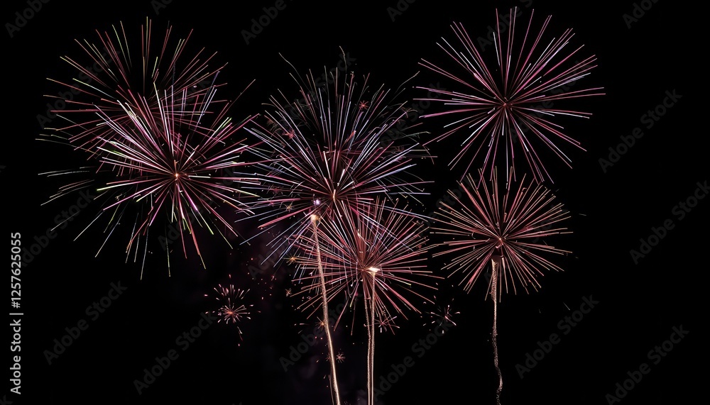 Vibrant Fireworks Display Exploding Against a Dark Night Sky Capturing the Essence of Celebration and Festivity in Stunning Detail Vibrant Fireworks Display Exploding Against a Dark Night Sky Capturing the Essence of Celebration and Festivity in Stunning Detail