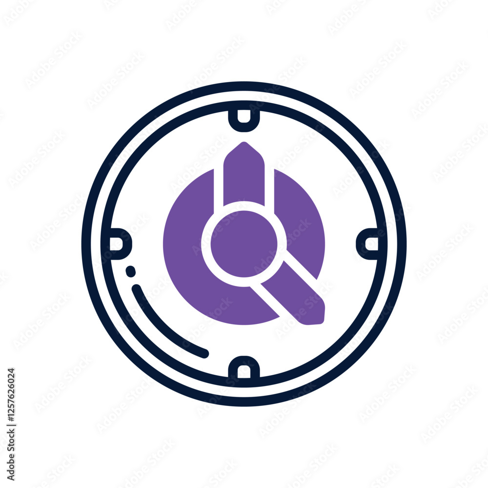 clock dual tone icon. vector icon for your website, mobile, presentation, and logo design. clock dual tone icon. vector icon for your website, mobile, presentation, and logo design.