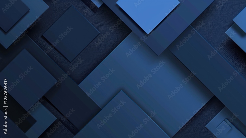 Contemporary geometric pattern with overlapping squares and rectangles on Blue background. Featuring white space in the center for text, ideal for design templates and modern banners. Contemporary geometric pattern with overlapping squares and rectangles on Blue background. Featuring white space in the center for text, ideal for design templates and modern banners.