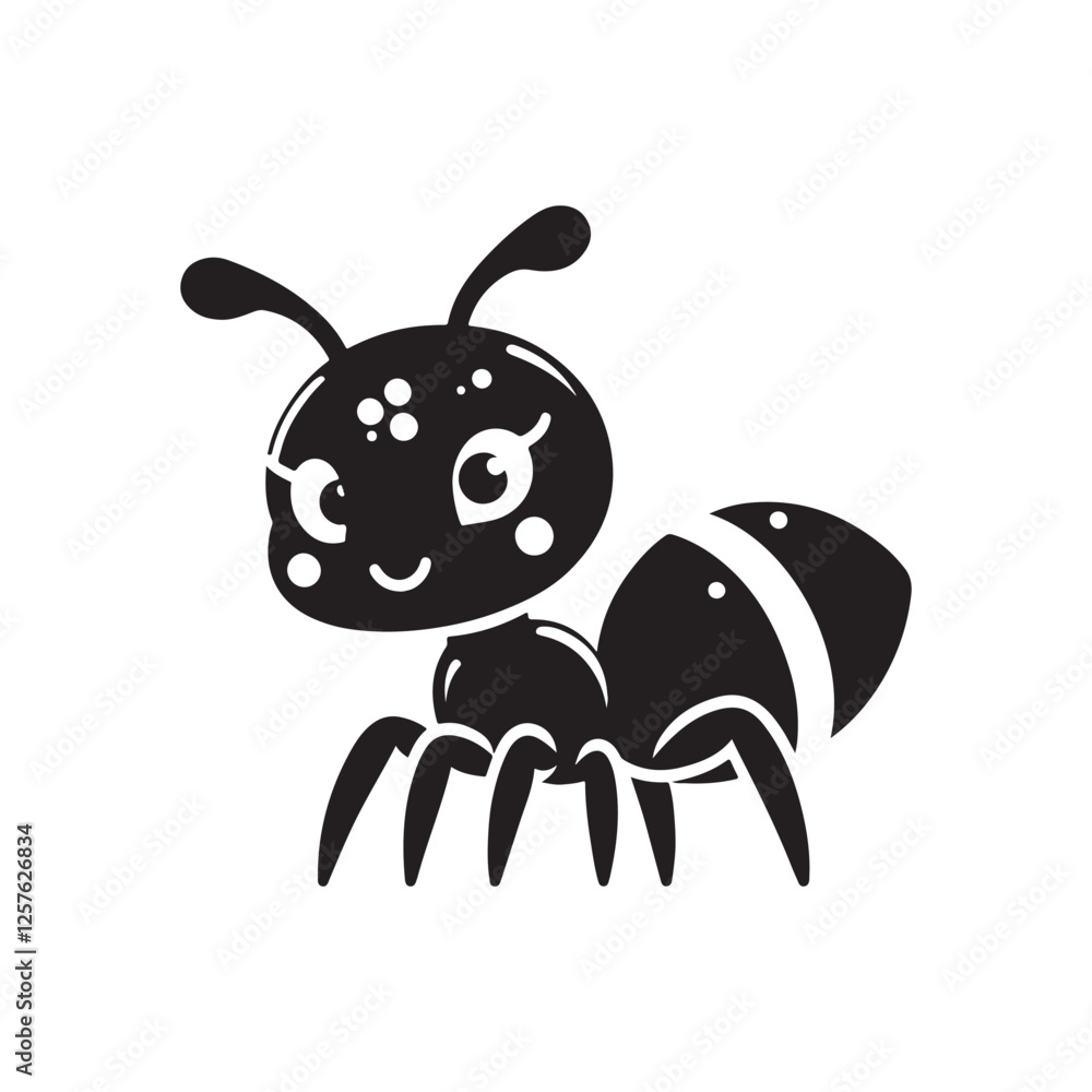 Obraz premium The Cute Ant Silhouette