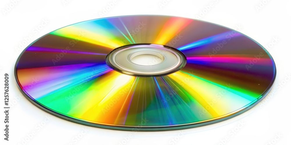 Compact Disc on White Background Compact Disc on White Background