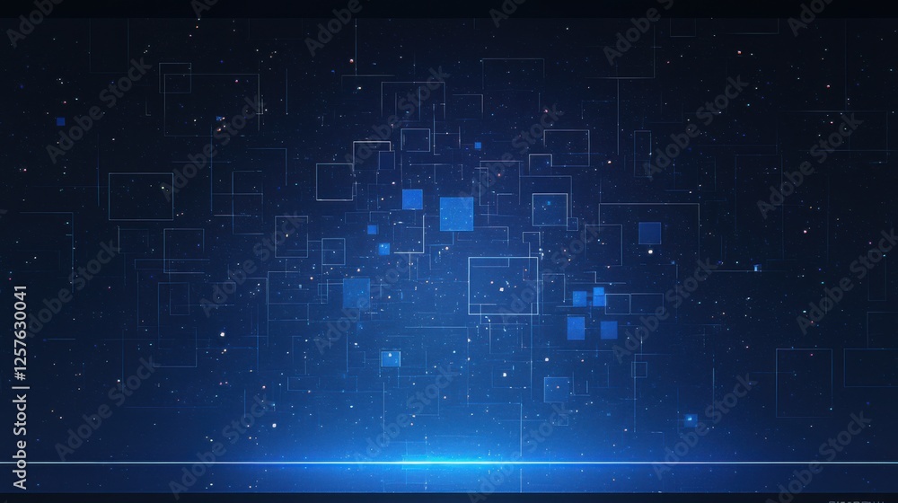 custom made wallpaper toronto digitalAbstract geometric background with blue and black tones. Featuring vibrant starlight effects. Showcasing energetic and high-impact designs. Ideal for digital art and space-themed projects.