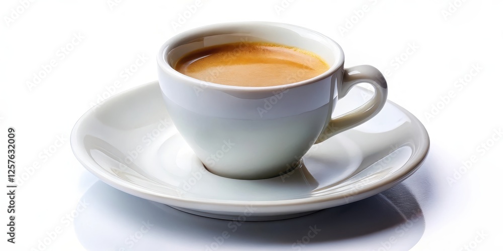 Fototapeta premium Espresso in White Cup and Saucer