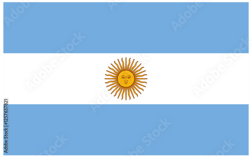 Editable Argentina Flag Vector - High-Resolution National Symbol Customizable Vector File for South America Perfect for Digital & Print Projects