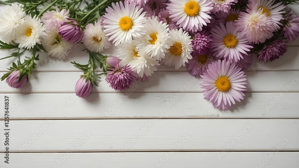 Obraz premium Celebrate spring with vibrant flowers and colorful easter eggs as families gather for joyous holiday traditions filled with laughter and love. Generative AI